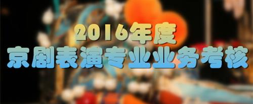 好想操你的骚逼爽爽视频国家京剧院2016年度京剧表演专业业务考...